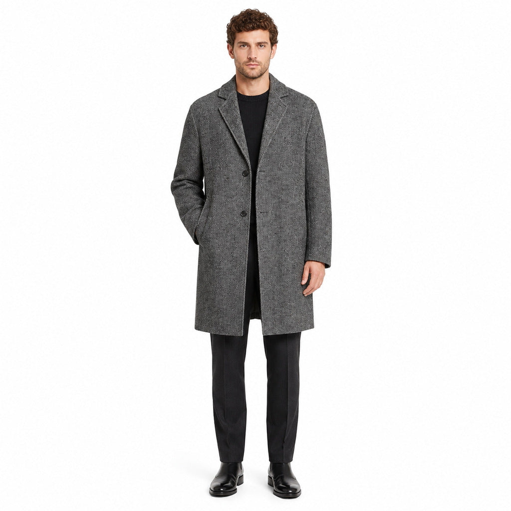 Alpha Studio Men's Grey Coat