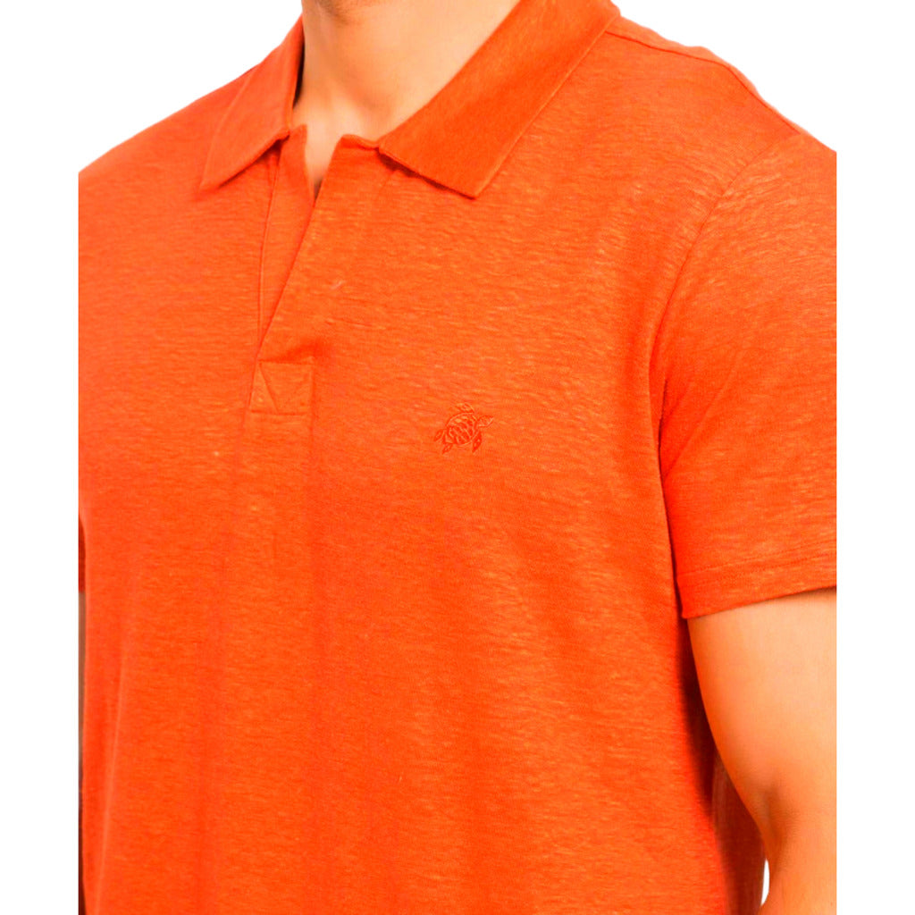 Vilebrequin Men's Orange Polo Shirt