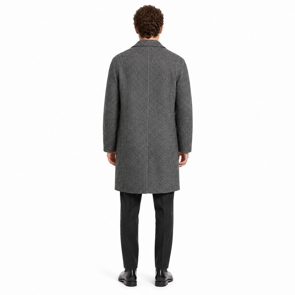 Alpha Studio Men's Grey Coat