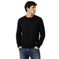 Parajumpers Men's Black Cotton Crew-Neck Sweater