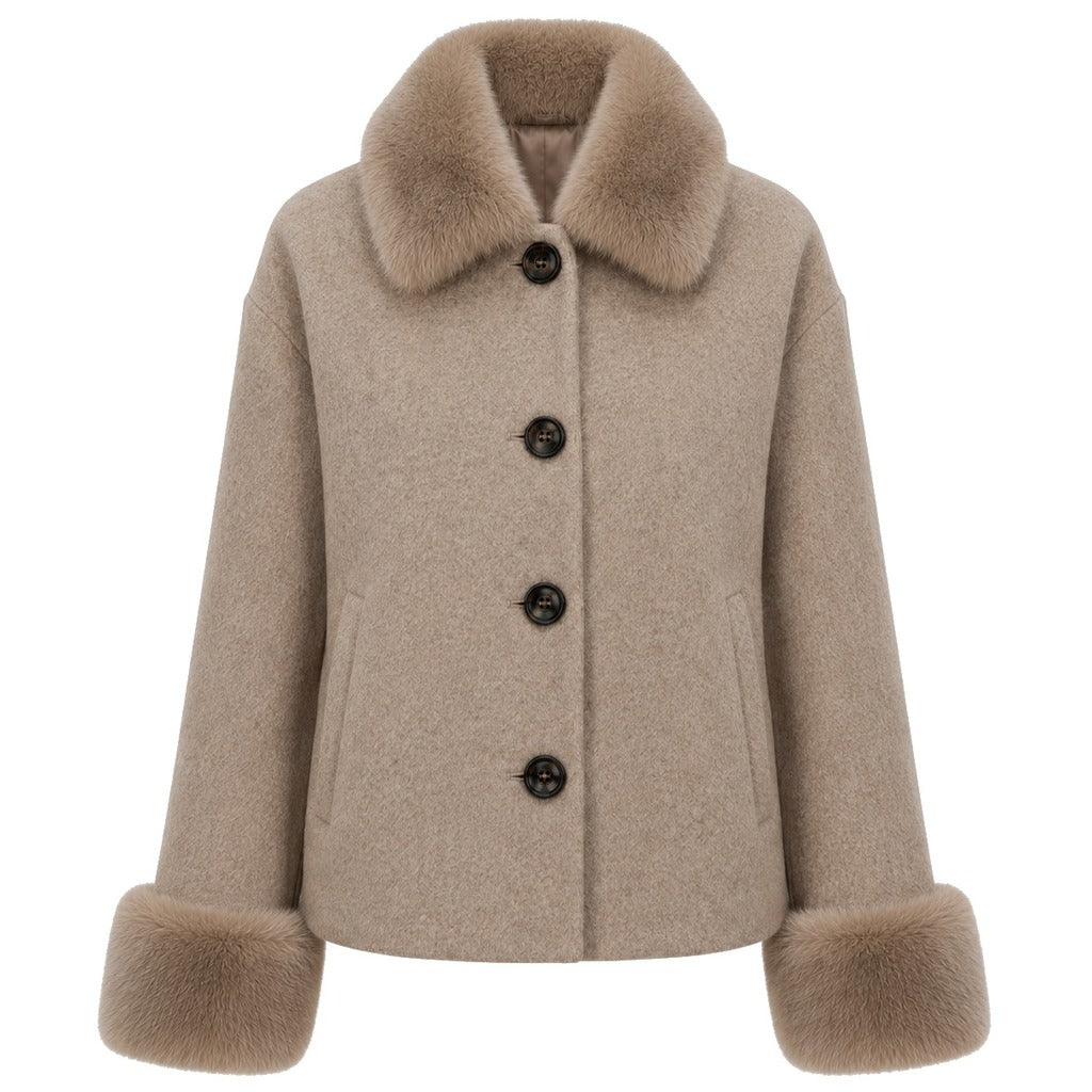 Loro Piana Fabric Women's Camel Coat