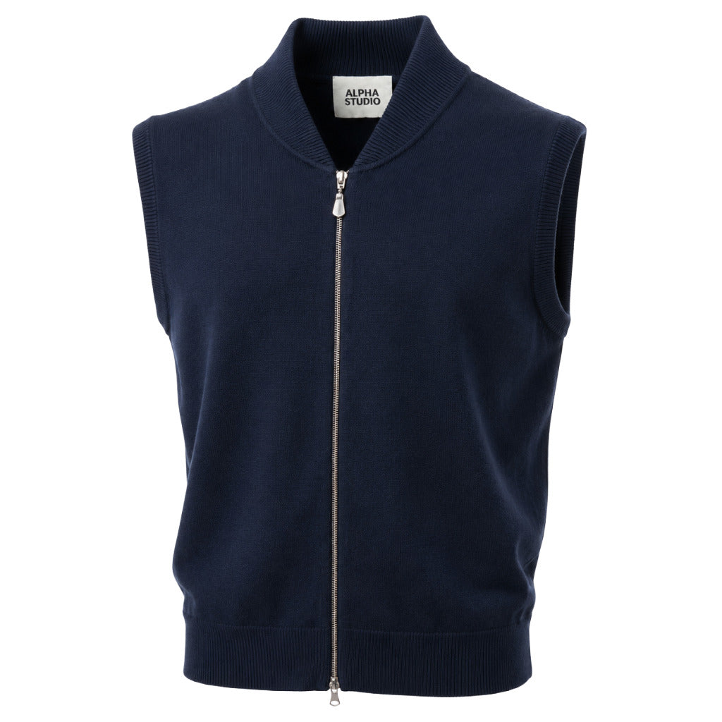 Alpha Studio Men's Blue Vest