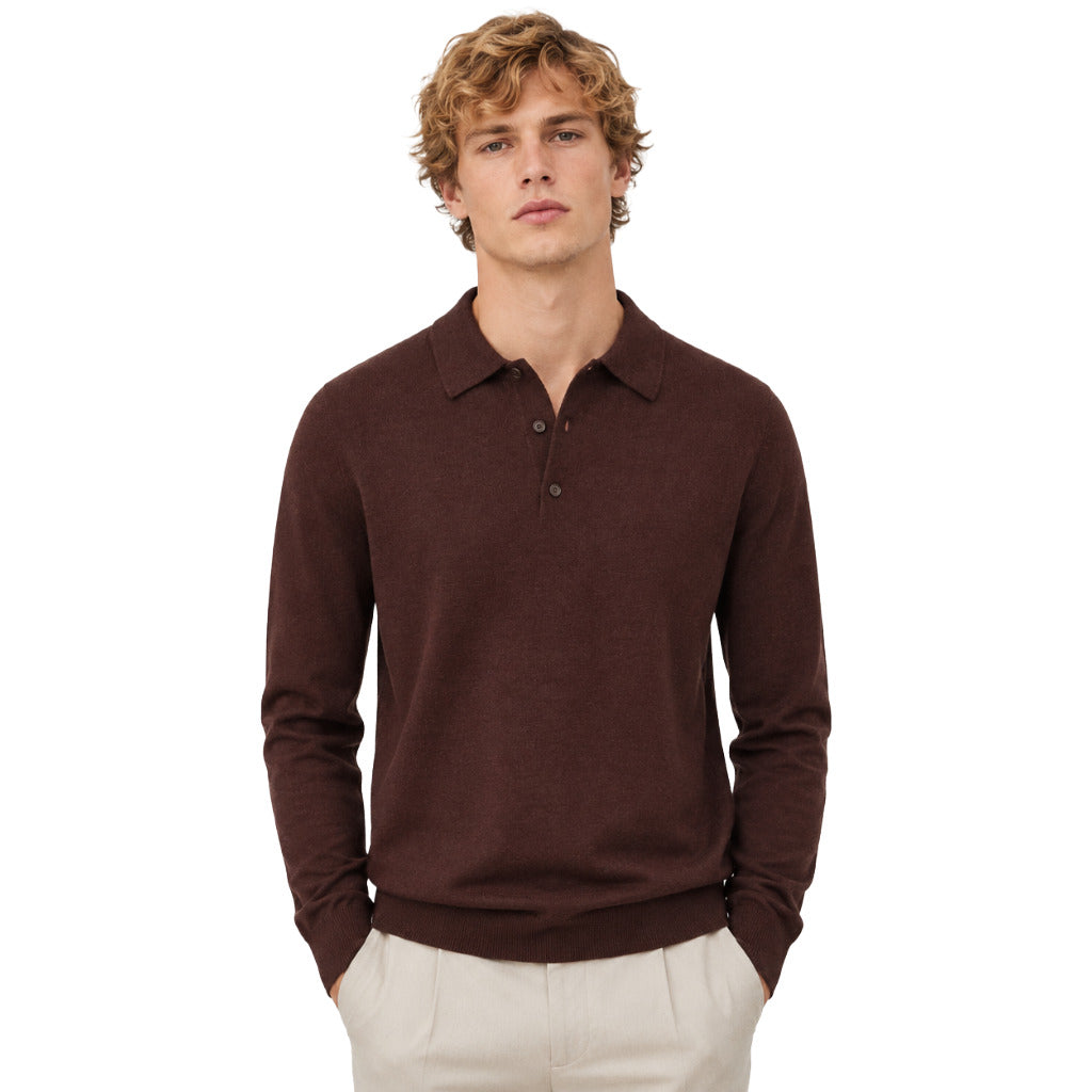 Alpha Studio Men's Brown Polo Shirt