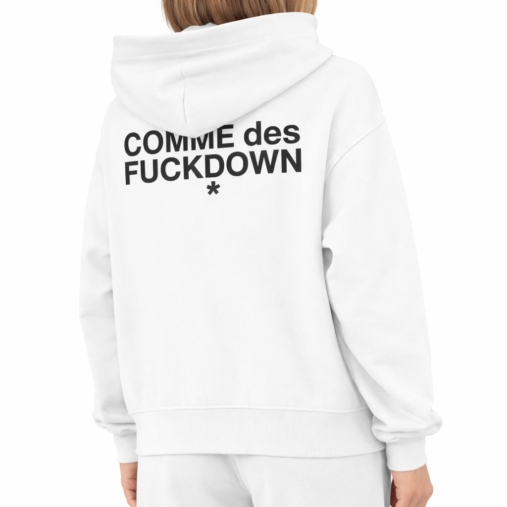 Comme Des Fuckdown Women's White Sweatshirt