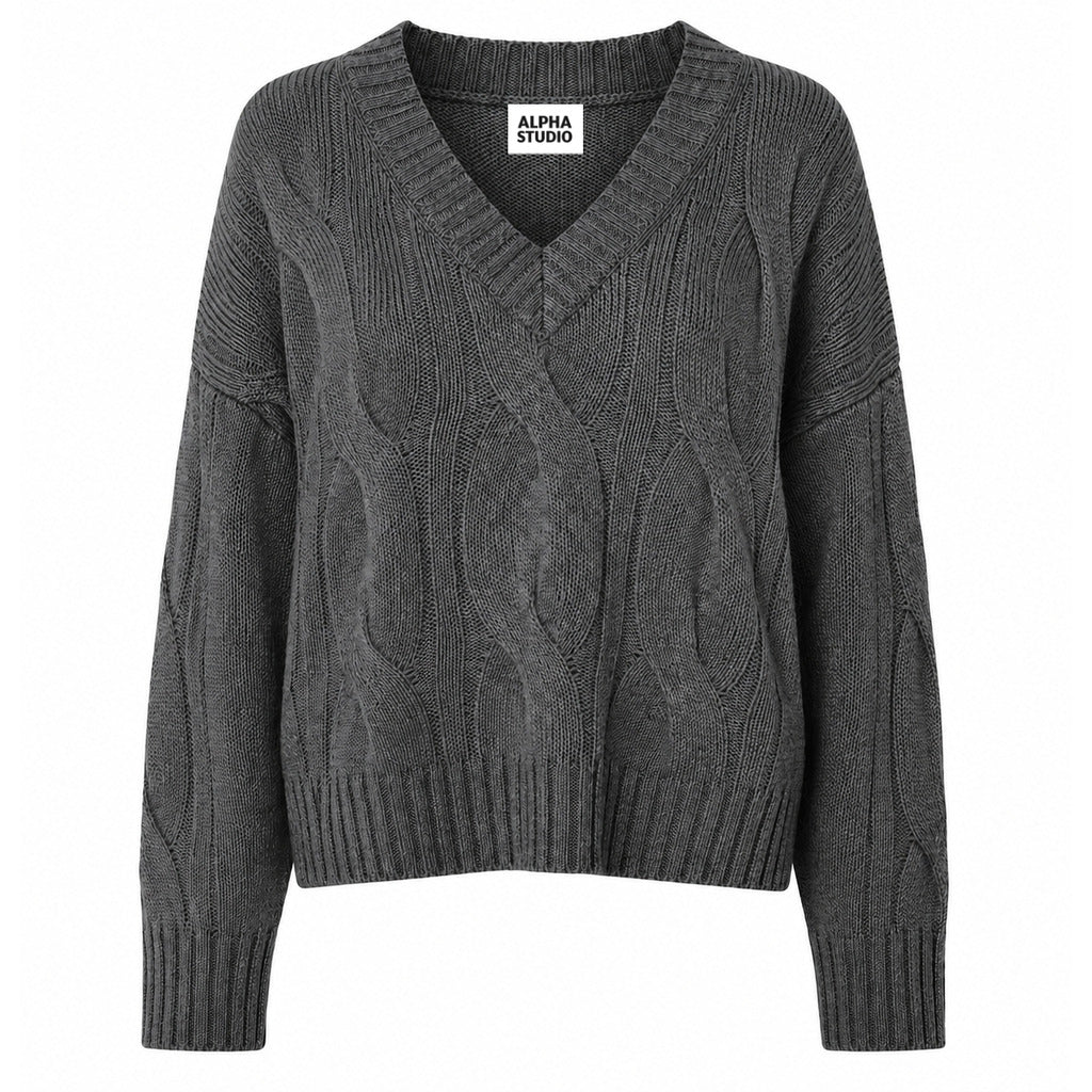 Alpha Studio Women's Grey Sweater