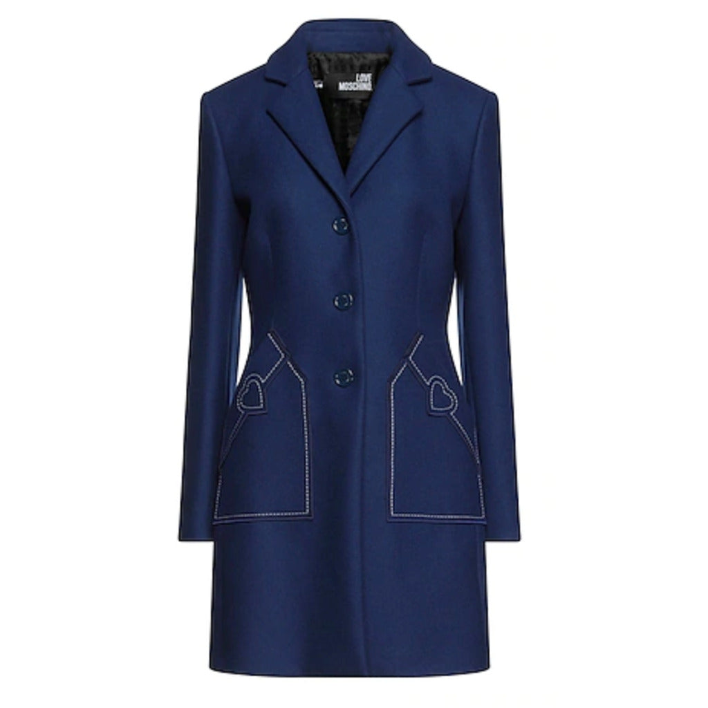 Love Moschino Women's Blue Coat