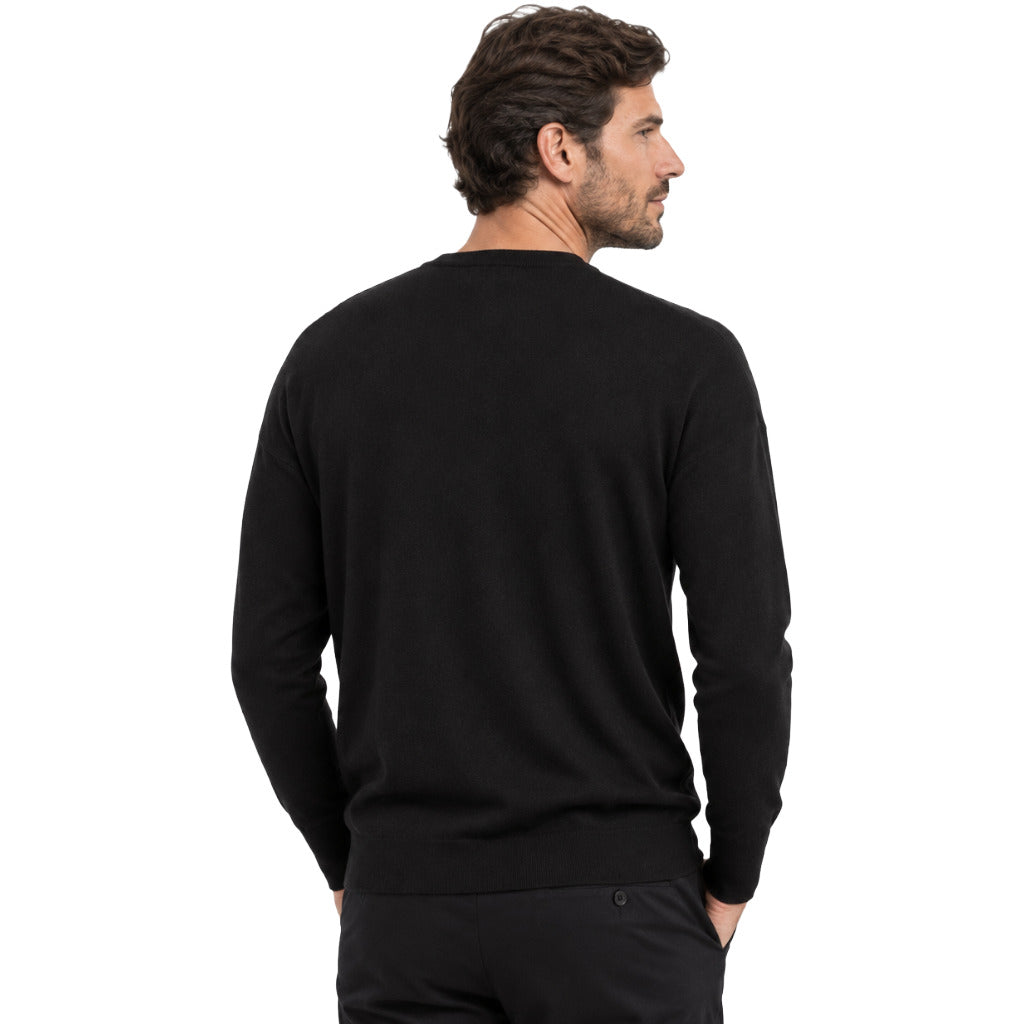 Alpha Studio Men's Black Sweater