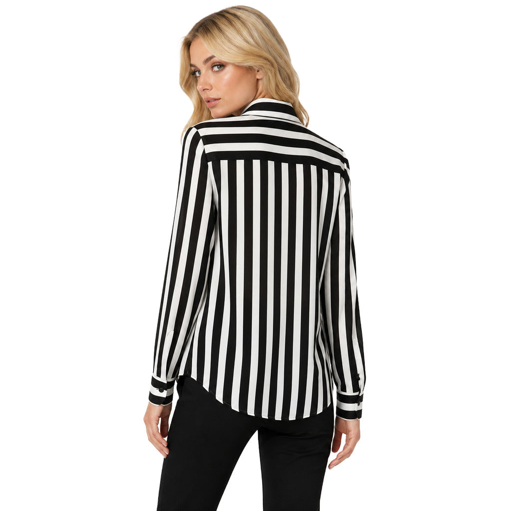 Dolce & Gabbana Women's Black and White Striped Shirt