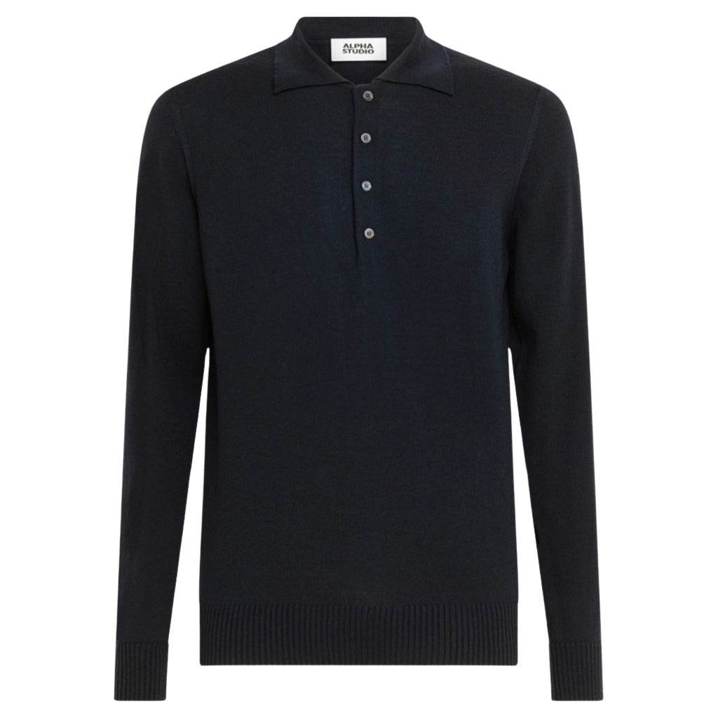 Alpha Studio Men's Blue Polo Shirt