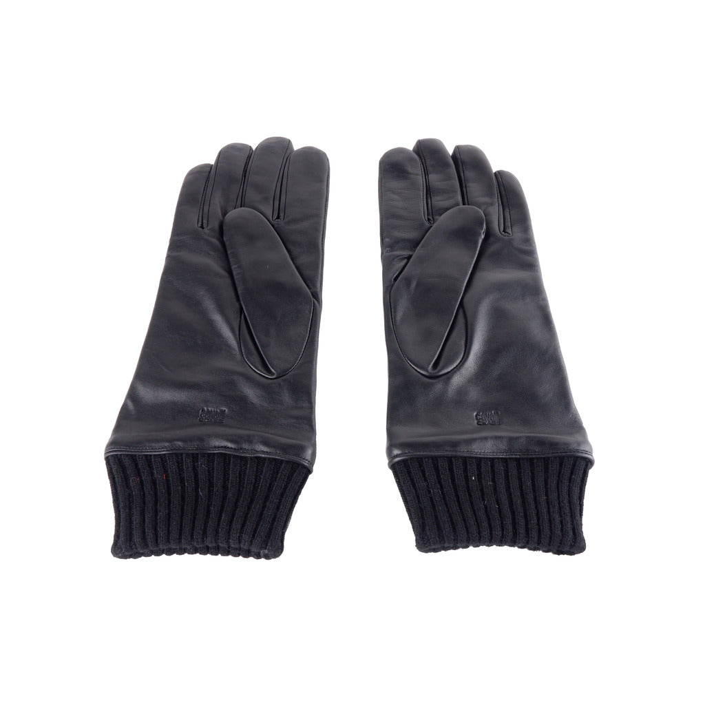 Cavalli Class Men's Black Studded Gloves