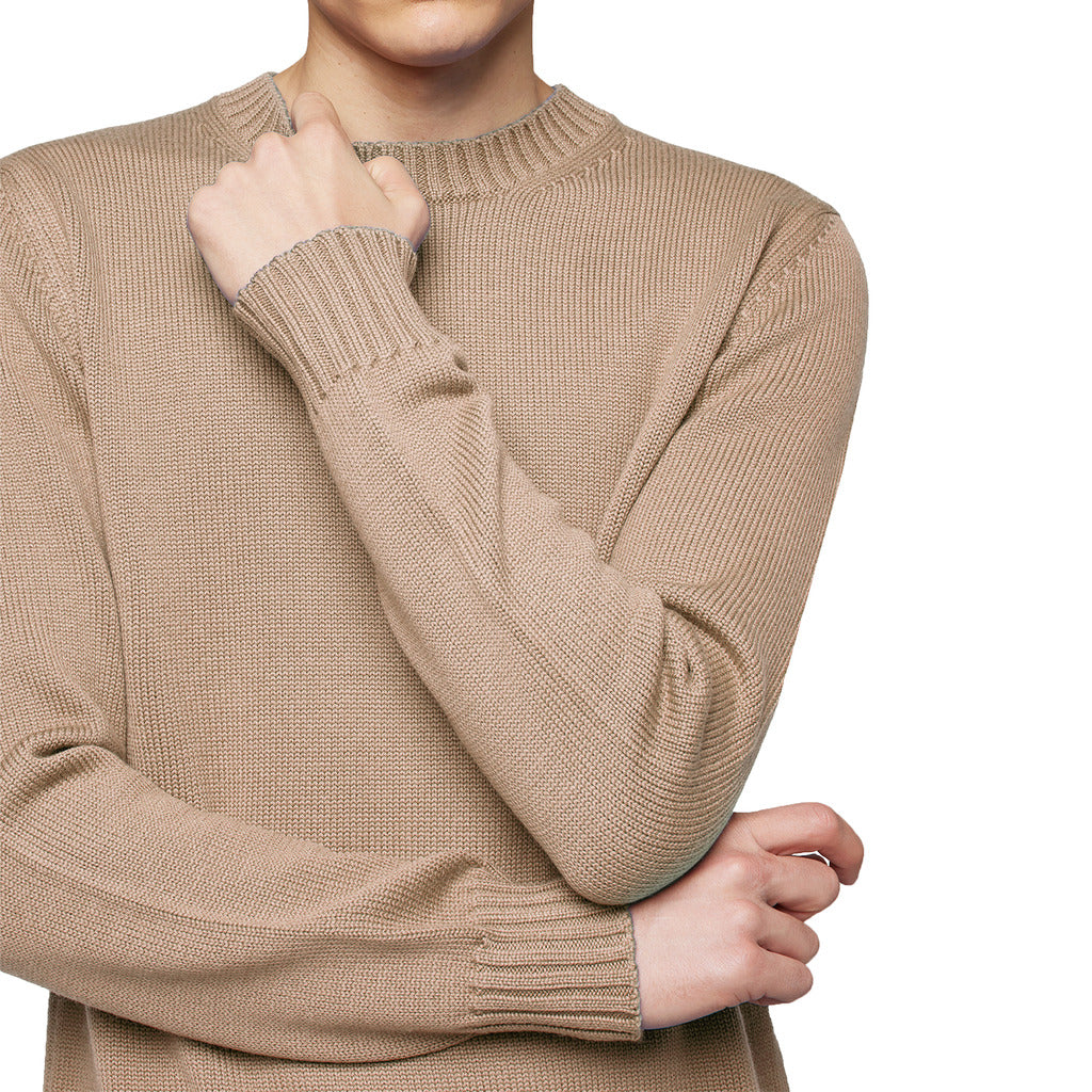 Alpha Studio Men's Camel Sweater