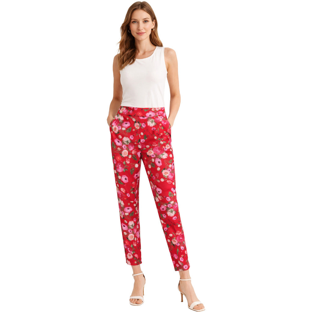 Elisabetta Franchi Women's Red Trousers