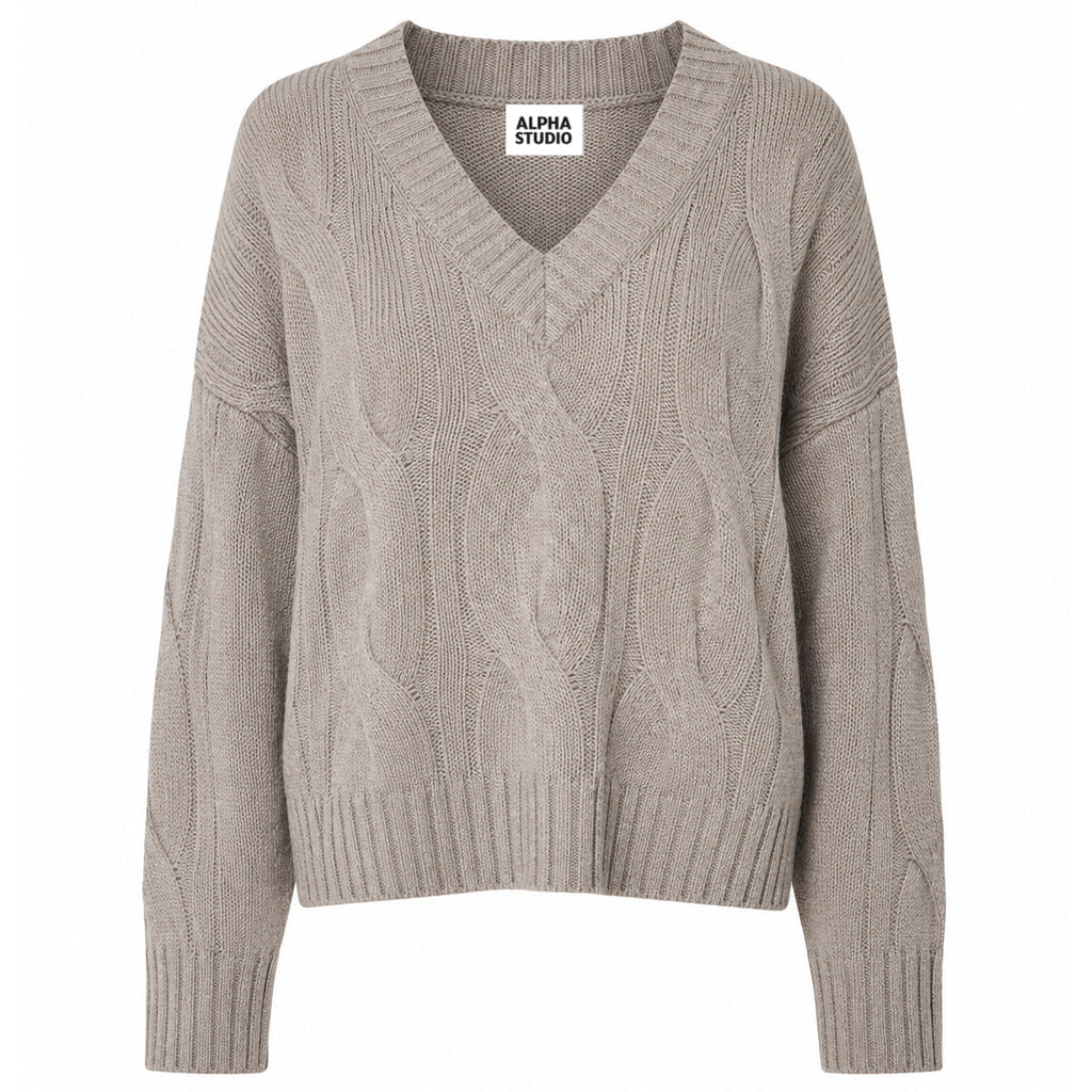 Alpha Studio Women's Beige Sweater
