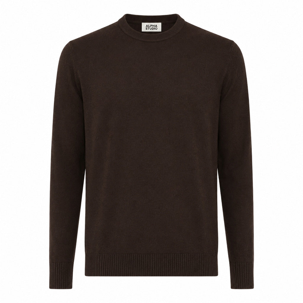 Alpha Studio Men's Brown Sweater