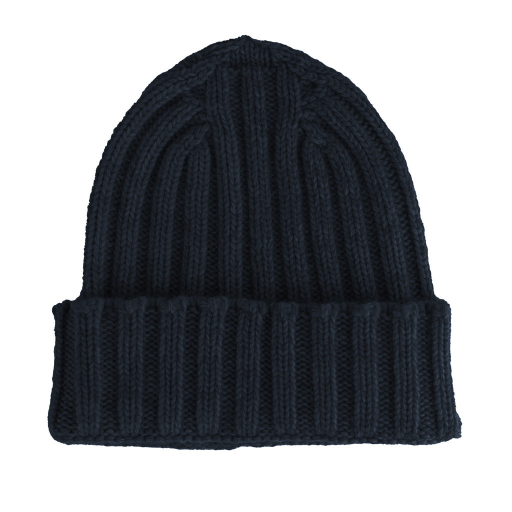 100% Cashmere Unisex Blue Cap