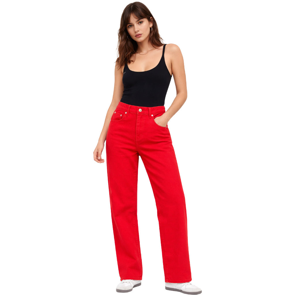Victory Gate Women's Red Jeans