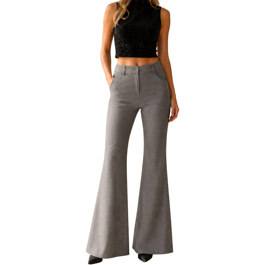 Balmain Women's Grey Trousers