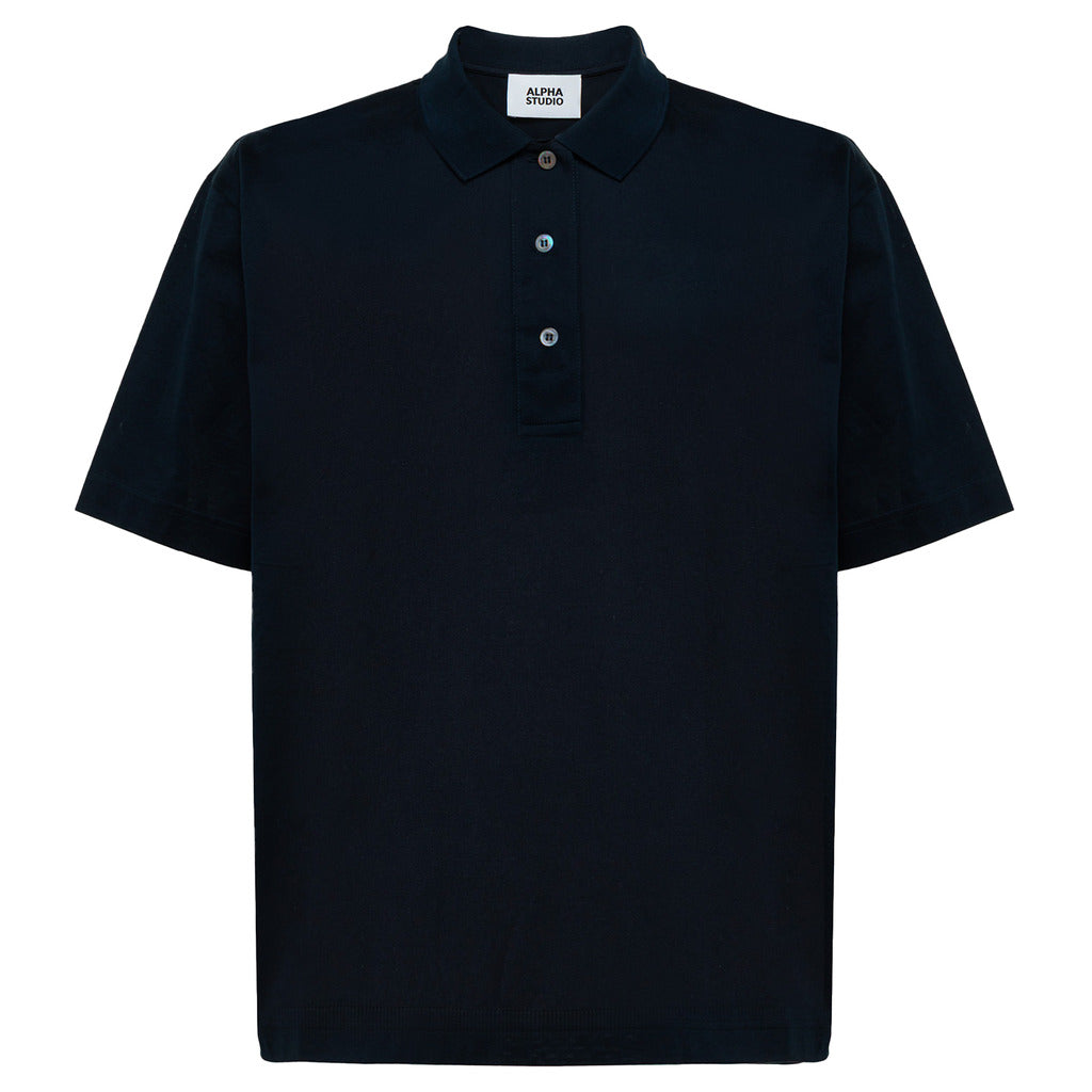 Alpha Studio Men's Blue Polo Shirt