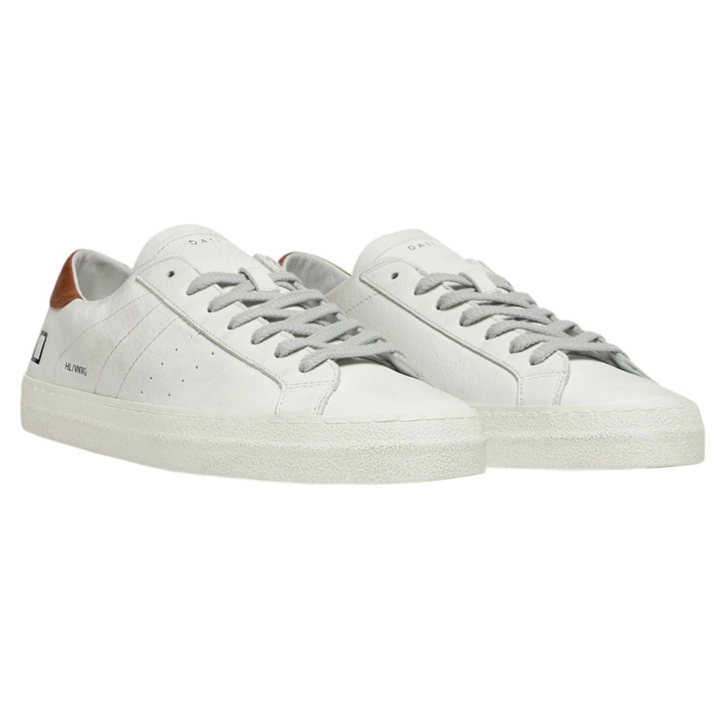 D.A.T.E. Men's White Sneakers