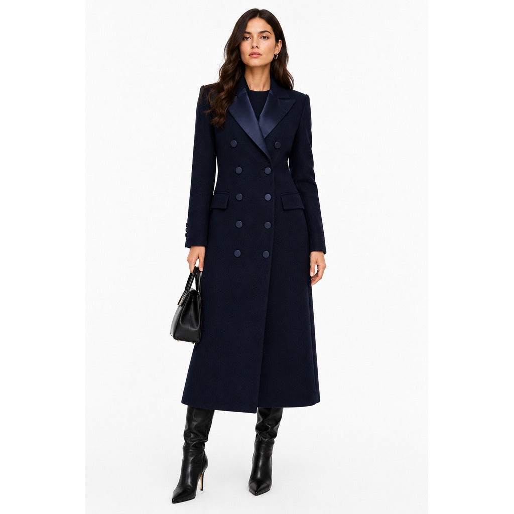 Loro Piana Fabric Women's Blue Coat