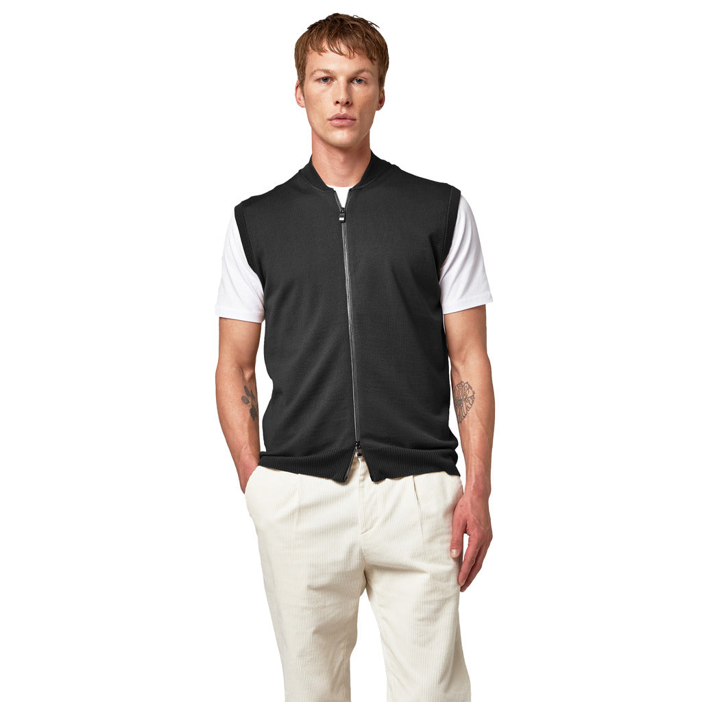 Alpha Studio Men's Grey Vest