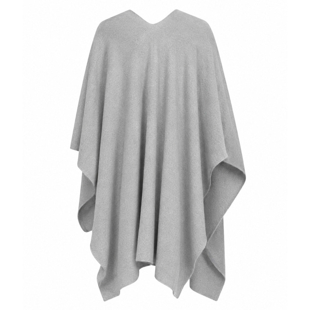 Alpha Studio Unisex Grey Poncho