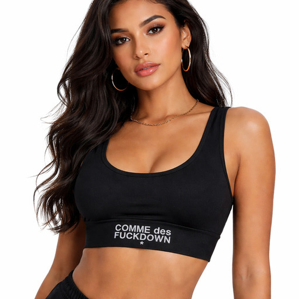 Comme Des Fuckdown Women's Black Top