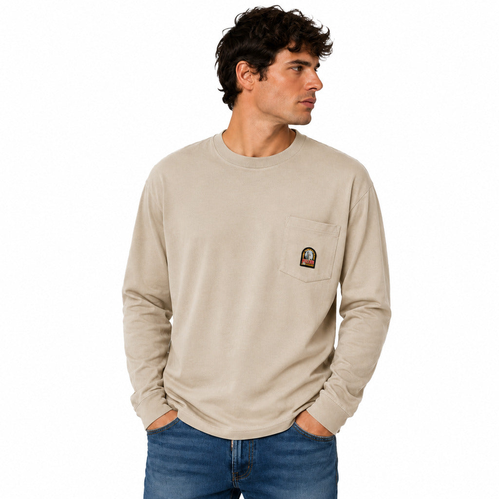 Parajumpers Men's Beige Cotton Sweater
