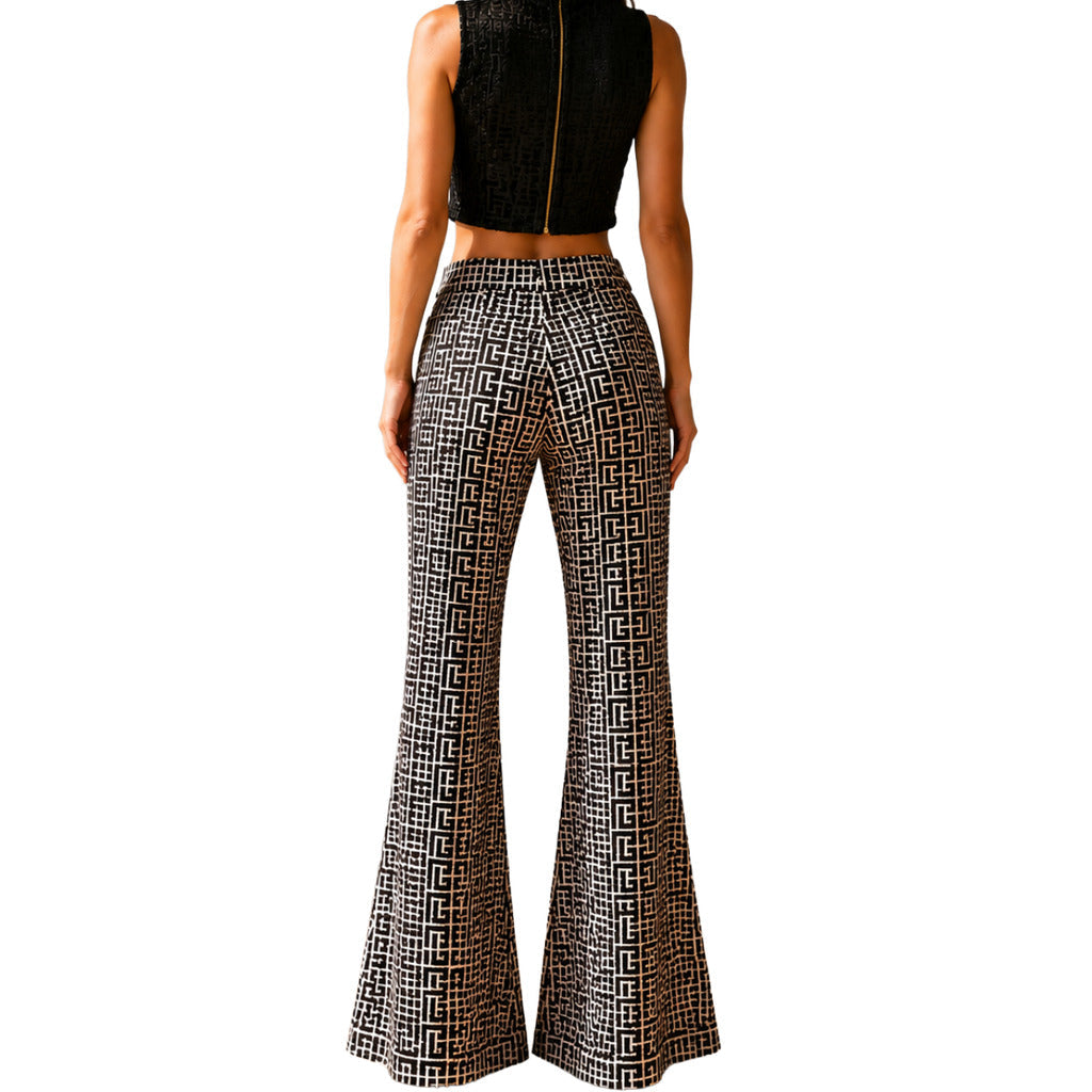 Balmain Women's Black Trousers