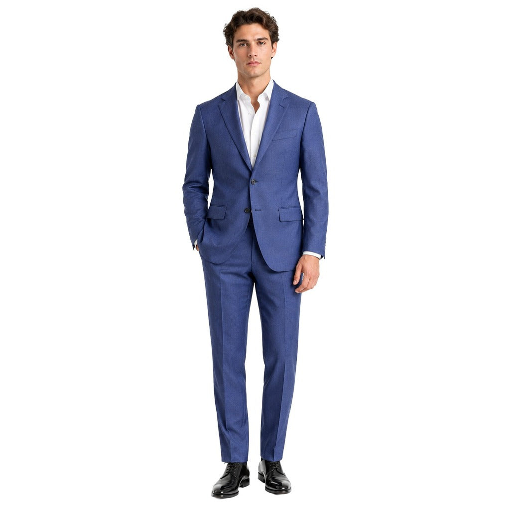 Ermenegildo Zegna Fabric Men's Blue Suit