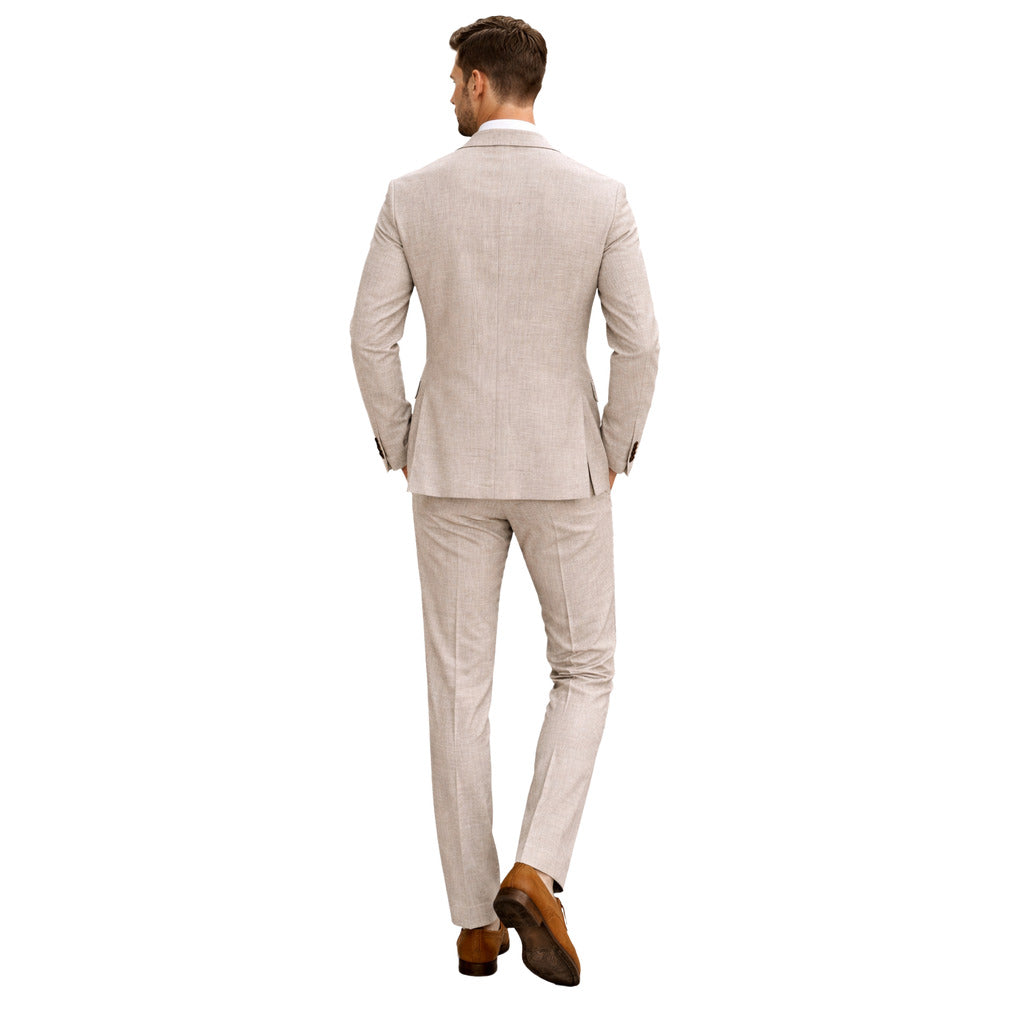 Loro Piana Fabric Men's Beige Suit