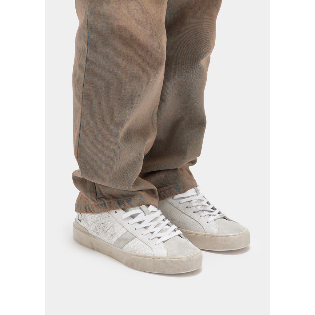 D.A.T.E. Men's White Sneakers
