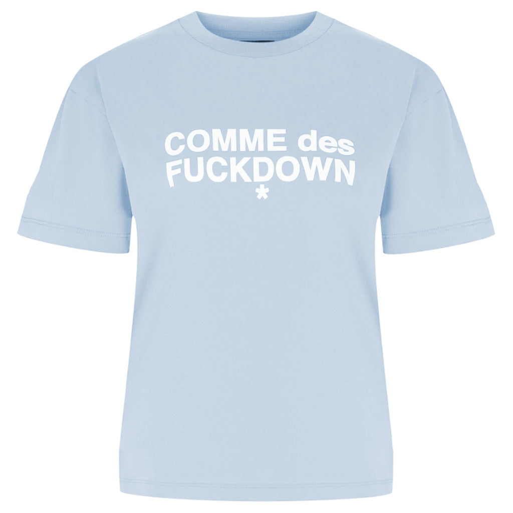 Comme Des Fuckdown Women's Light Blue T-shirt