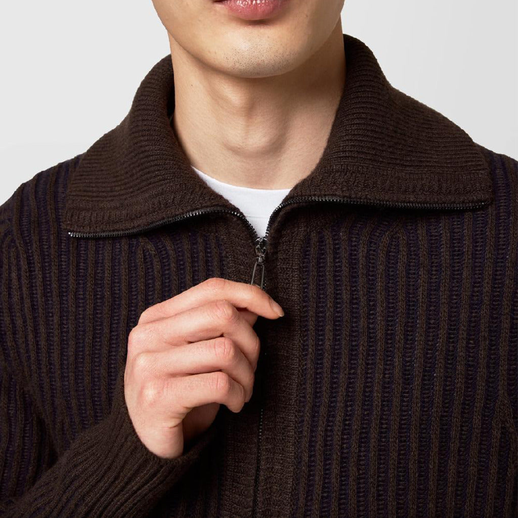 Alpha Studio Men's Brown Sweater