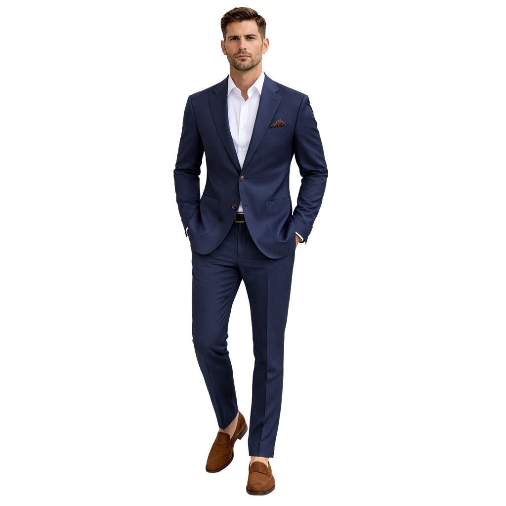 Loro Piana Fabric Men's Blue Suit