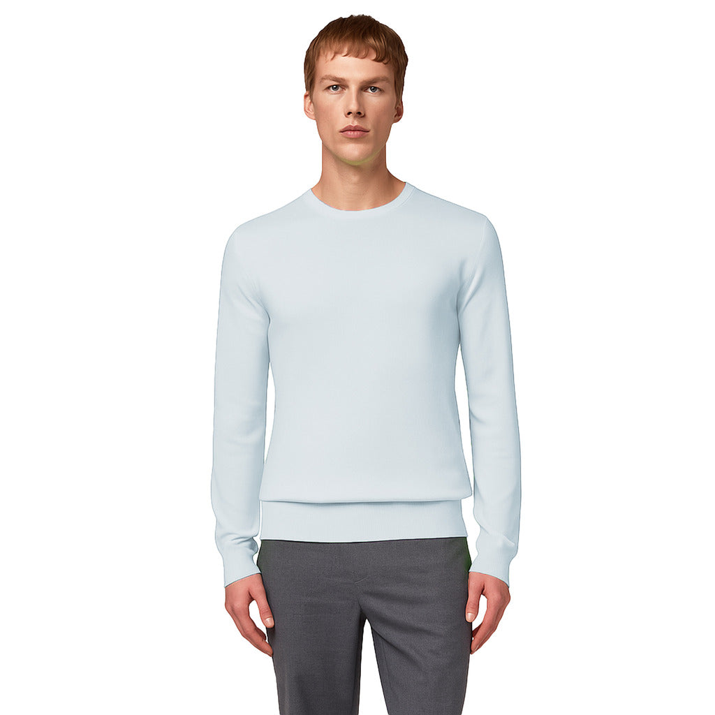 Alpha Studio Men's Light Blue Sweater