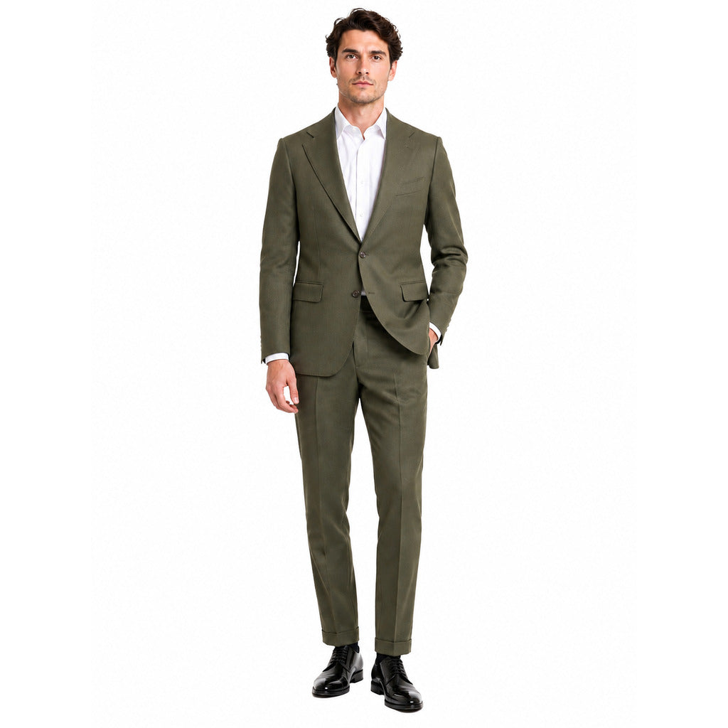 Ermenegildo Zegna Fabric Men's Green Suit
