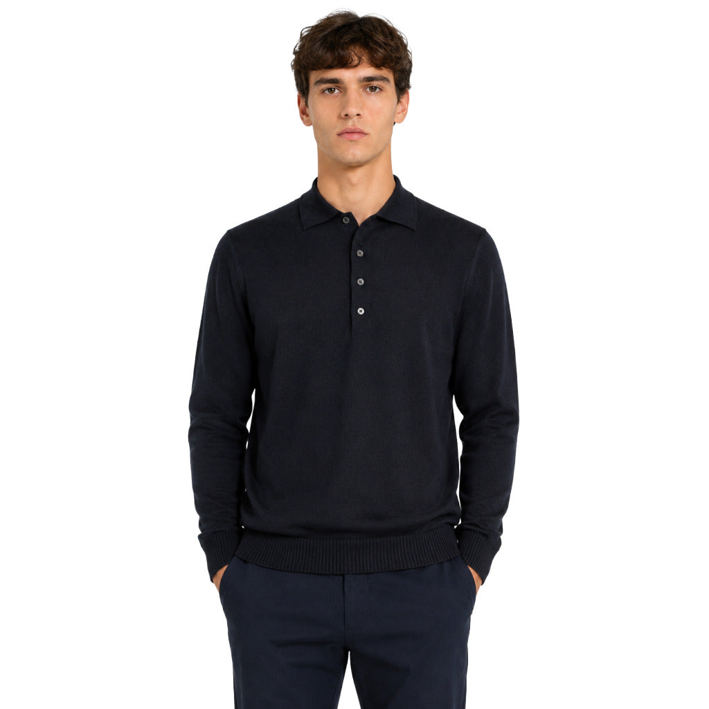 Alpha Studio Men's Blue Polo Shirt
