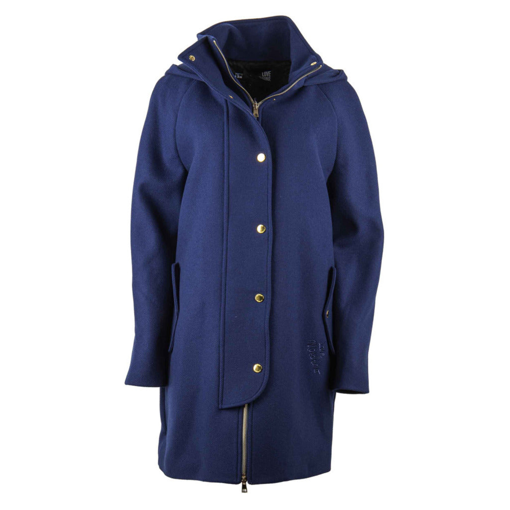 Love Moschino Women's Blue Coat