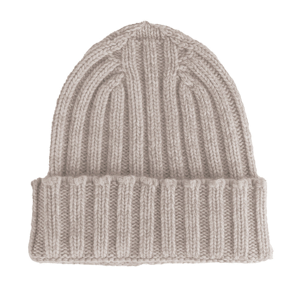 100% Cashmere Unisex Camel Cap