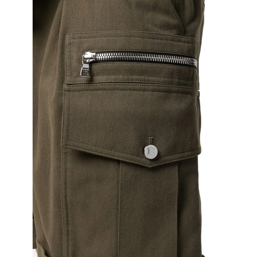 Balmain Men's Green Shorts