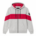 Moose Knuckles Men's Grey Quilted Hoodie