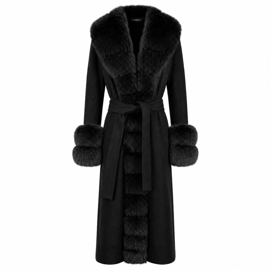 Loro Piana Fabric Women's Black Coat