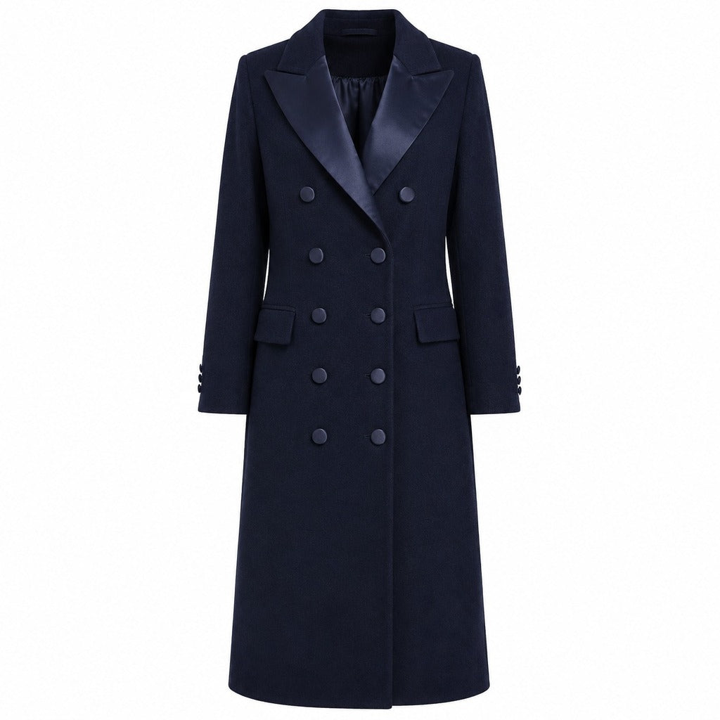Loro Piana Fabric Women's Blue Coat