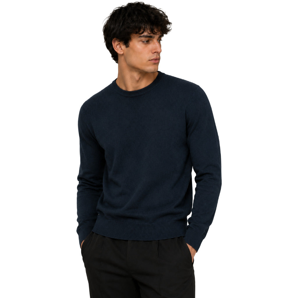 Alpha Studio Men's Blue Sweater
