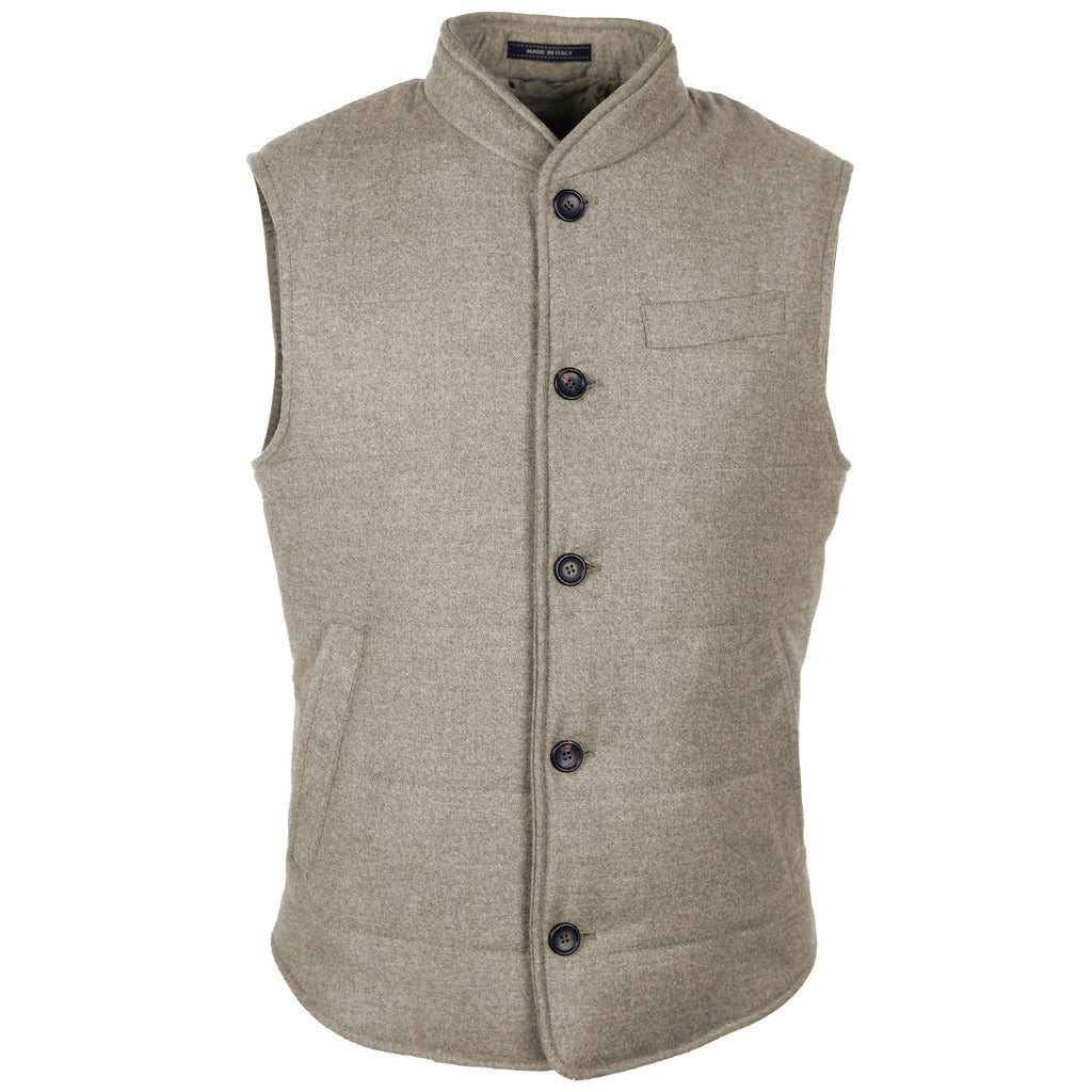 Loro Piana Fabric Men's Beige Vest