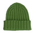 100% Cashmere Unisex Green Cap