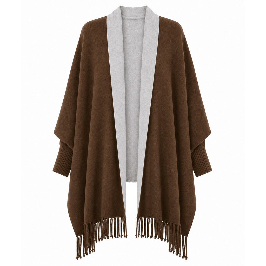 Alpha Studio Women's Brown Poncho
