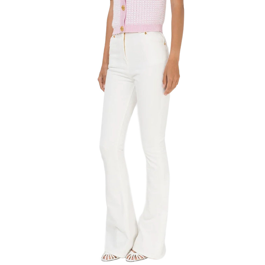 Balmain Women's White Trousers