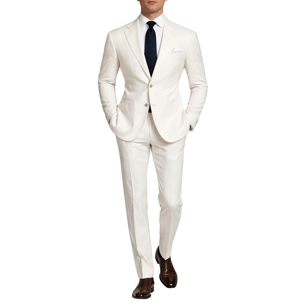 Loro Piana Fabric Men's White Suit